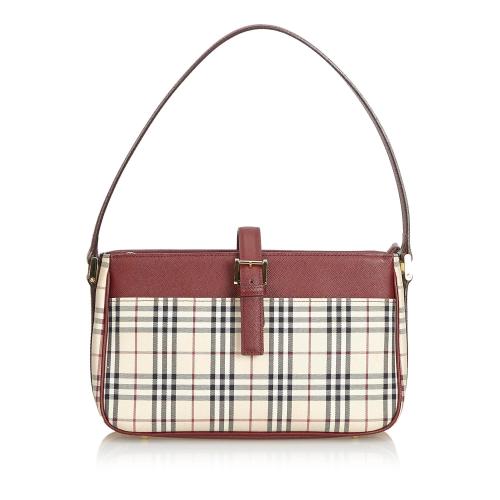 Burberry Haymarket Check Cotton Shoulder Bag