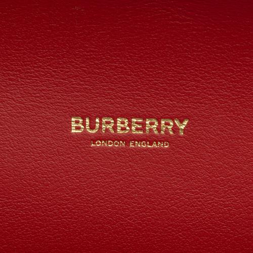 Burberry House Check Leather Hannah Wallet on Strap