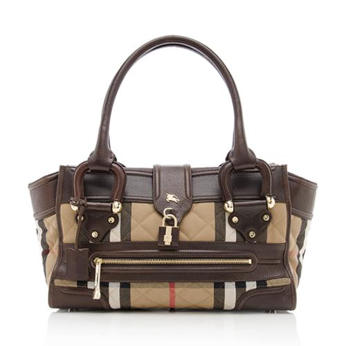 Burberry House Check Manor Satchel