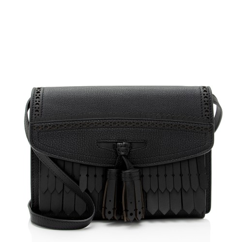 Burberry Leather Fringe Macken Small Crossbody