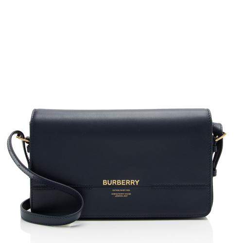 Burberry Leather Grace Medium Flap Bag