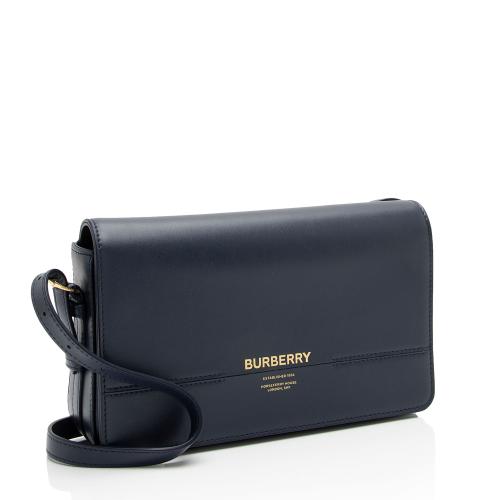 Burberry Leather Grace Medium Flap Bag