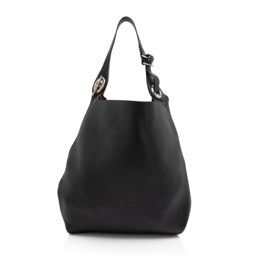 Burberry Leather Grommet Hobo