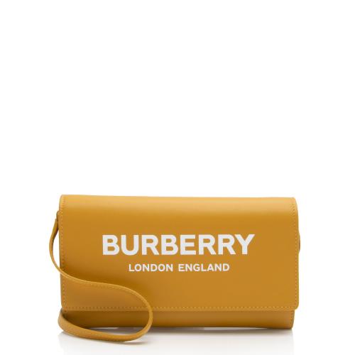 Burberry Leather Hazelmere Wallet on Strap