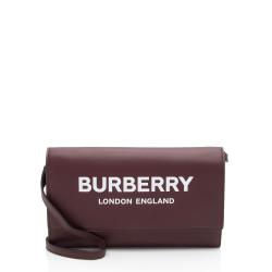 Burberry Leather Hazelmere Wallet on Strap