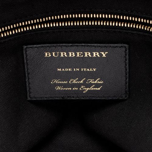 Burberry Leather House Check Canterbury Small Tote