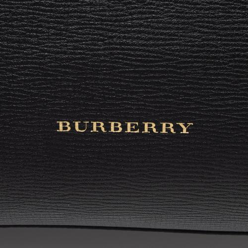 Burberry Leather House Check Derby Welburn Small Tote