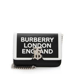 Burberry Leather Logo TB Shoulder Bag