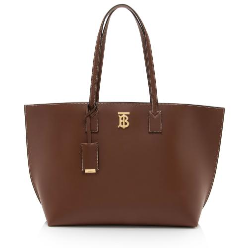 Burberry Leather TB Medium Tote