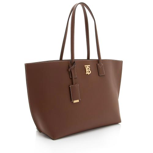 Burberry Leather TB Medium Tote