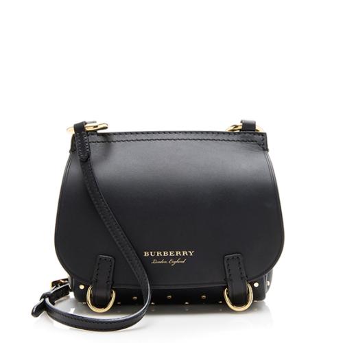 Burberry Leather Riveted Baby Bridle Shoulder Bag