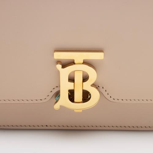 Burberry Leather TB Flap Mini Shoulder Bag