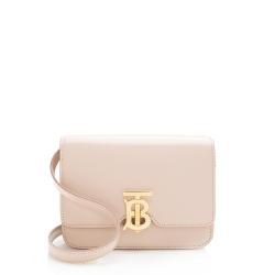 Burberry Leather TB Flap Mini Shoulder Bag