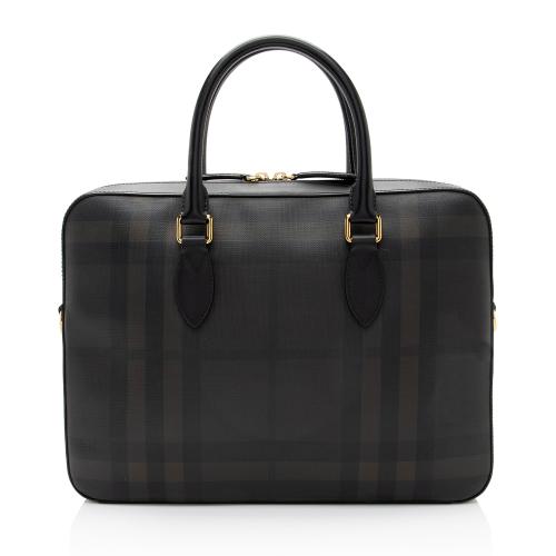 Burberry London Check Slim Barrow Briefcase