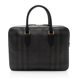 Burberry London Check Slim Barrow Briefcase