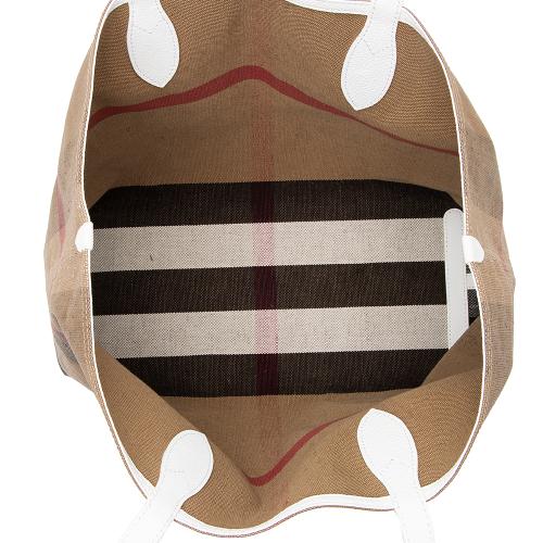 Burberry Mega Check Doodle Medium Tote