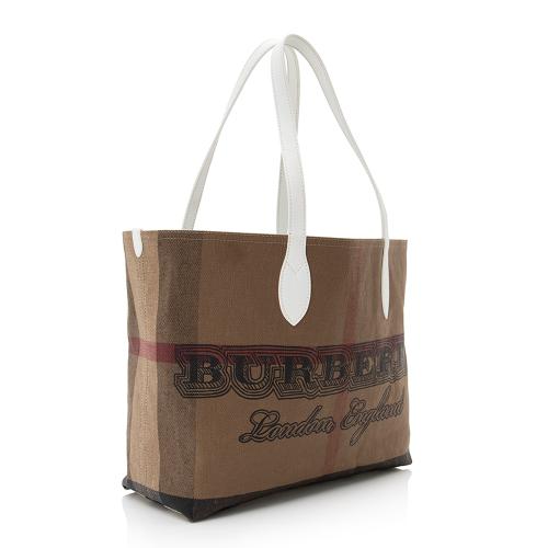 Burberry Mega Check Doodle Medium Tote