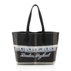 Burberry Mega Check Doodle Medium Tote