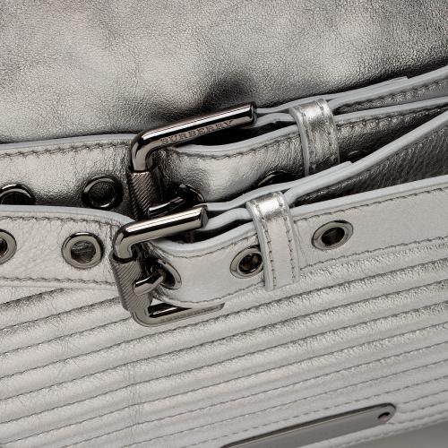 Burberry Metallic Patent Leather Winniford Satchel