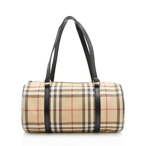 Burberry Nova Check Barrel Bag