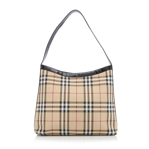 Burberry Nova Check Heath Large Shoulder Bag