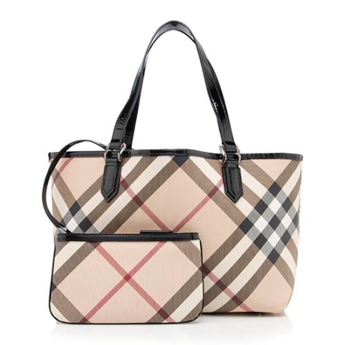 Burberry Nova Check Nickie Small Tote