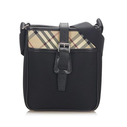 Burberry Nova Check Nylon Crossbody Bag