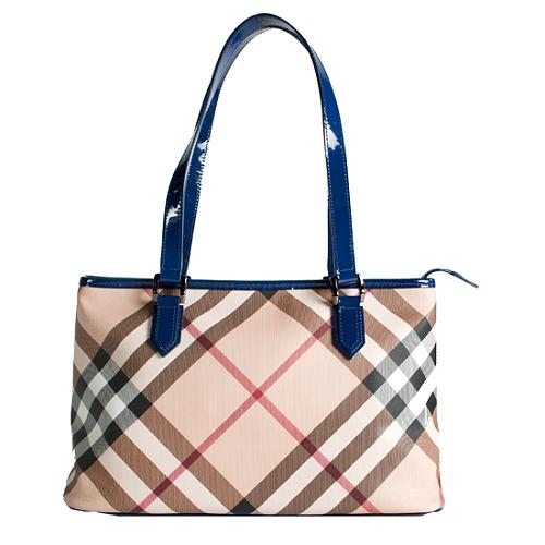 Burberry Nova Check Regent Zipped Tote