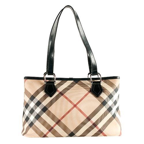 Burberry Nova Check Regent Zipped Tote