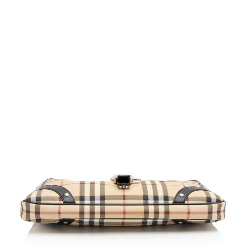 Burberry Nova Check Baguette Shoulder Bag