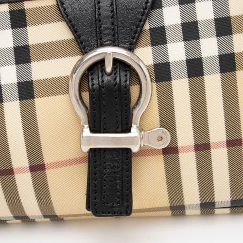 Burberry Nova Check Baguette Shoulder Bag