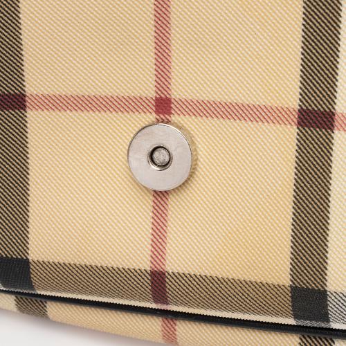 Burberry Nova Check Baguette Shoulder Bag