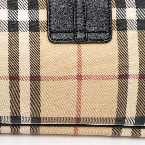 Burberry Nova Check Baguette Shoulder Bag