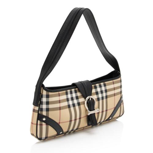 Burberry Nova Check Baguette Shoulder Bag