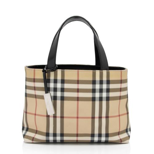 Burberry Nova Check Small Tote