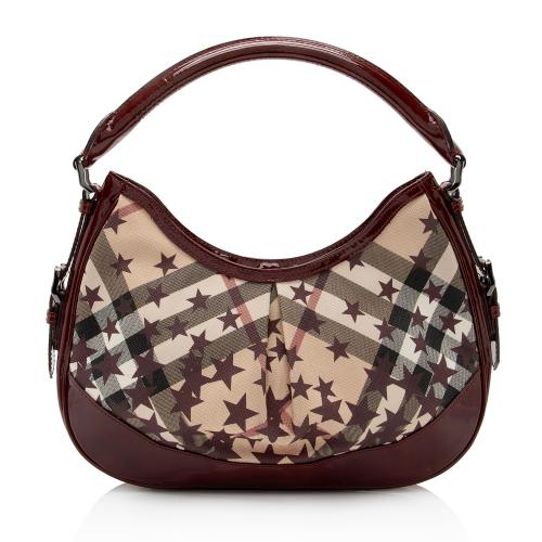 Burberry Nova Check Stars Small Hernville Hobo