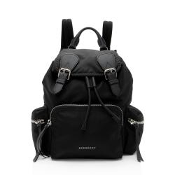 Burberry Nylon Leather Medium Rucksack Backpack