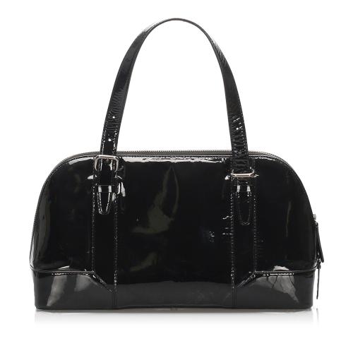 Burberry Patent Leather Shoulder Bag