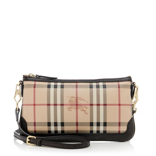 Burberry Haymarket Check Peyton Mini Shoulder Bag