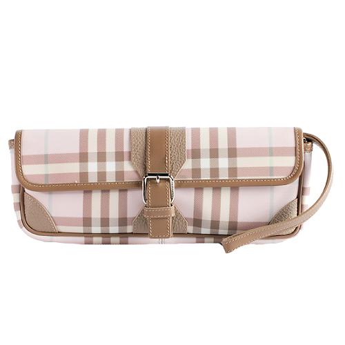 Burberry Pink Nova Check Shoulder Handbag