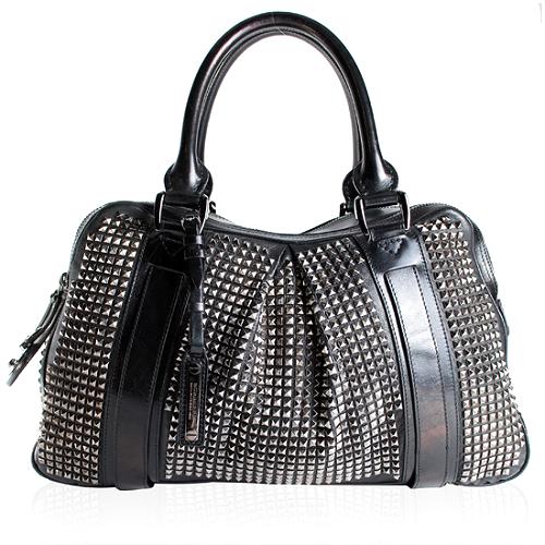 Burberry Prorsum Studded Knight Satchel Handbag