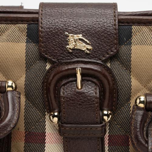 Burberry Quilted House Check Manor Tote