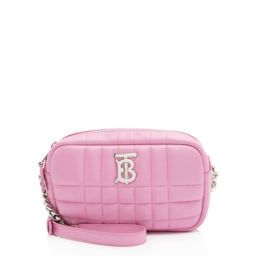 Burberry Quilted Lambskin TB Lola Mini Camera Bag