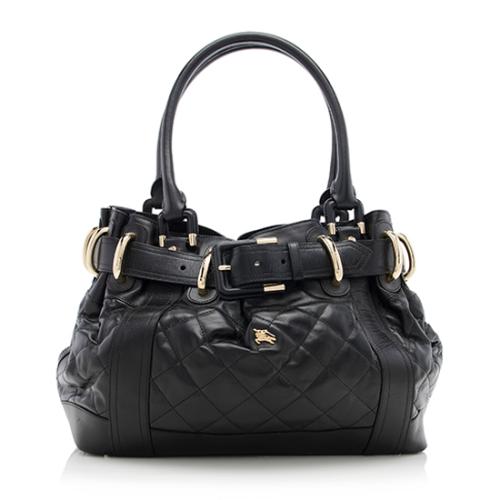 Burberry Quilted Leather Beaton Satchel 