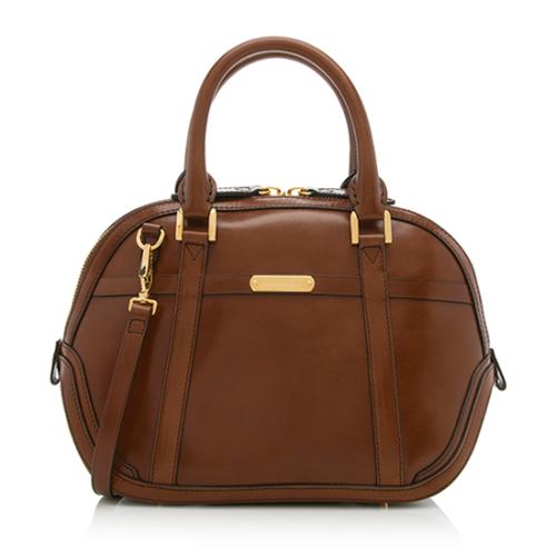 Burberry Sartorial Leather Orchard Small Satchel