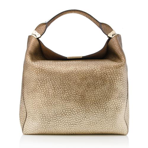 Burberry Signature Grain Leather Lindburn Medium Hobo - FINAL SALE