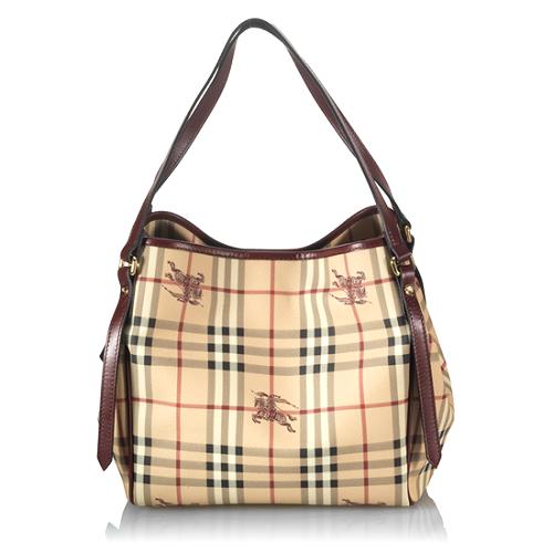 Burberry Haymarket Check Small Tote