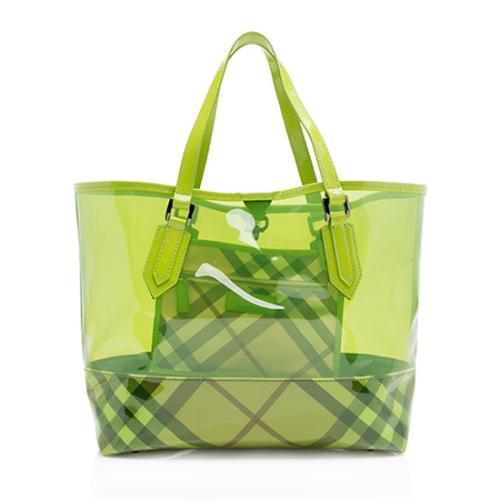 Burberry Transparent PVC Nova Check Tote