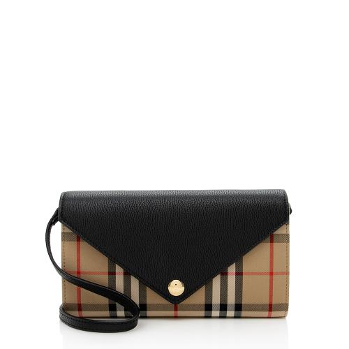 Burberry Vintage Check Hannah Wallet on Strap