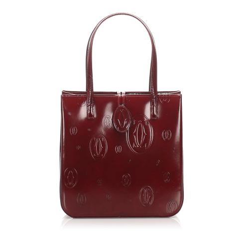 Cartier Patent Leather Happy Birthday Tote